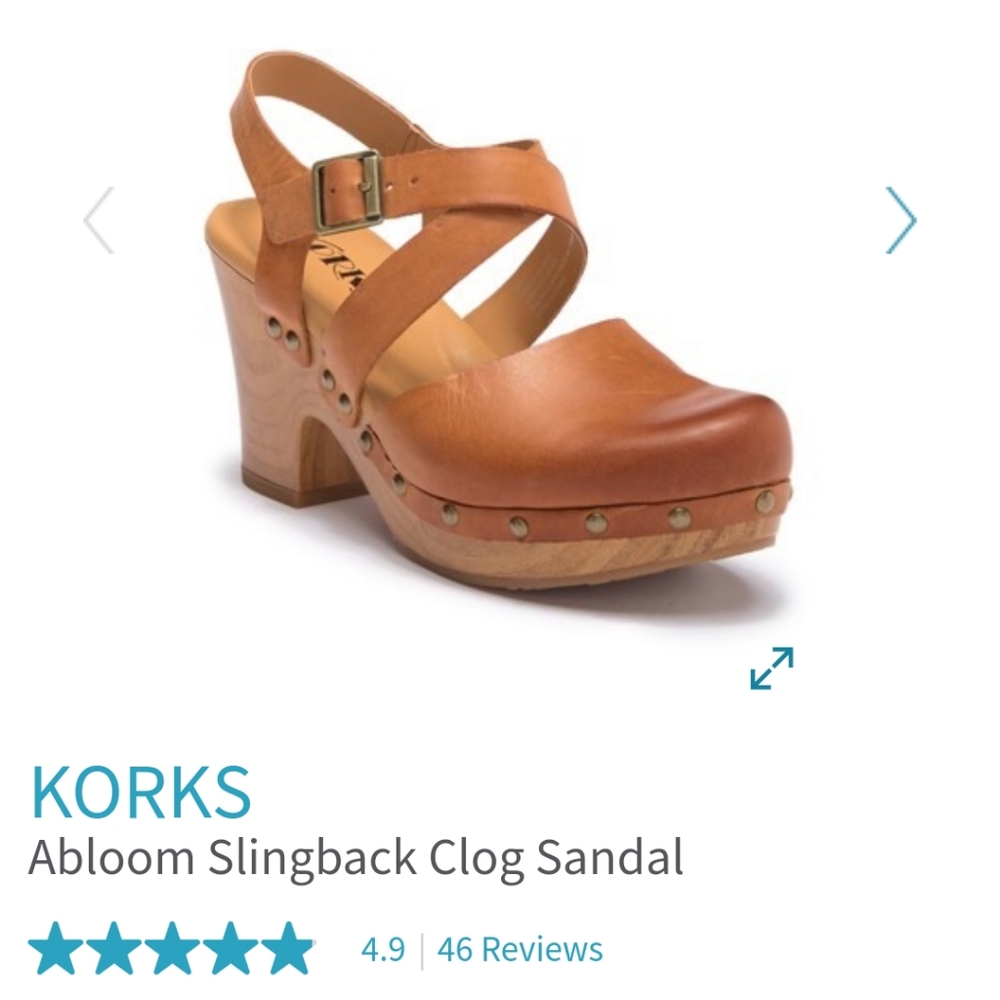 WANTED TO BUY Korks Abloom Clogs Sandals sz 8